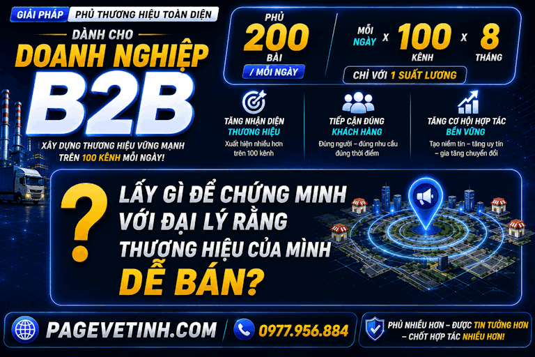 Chiến lược phủ thương hiệu B2B đột phá cho doanh nghiệp thành công